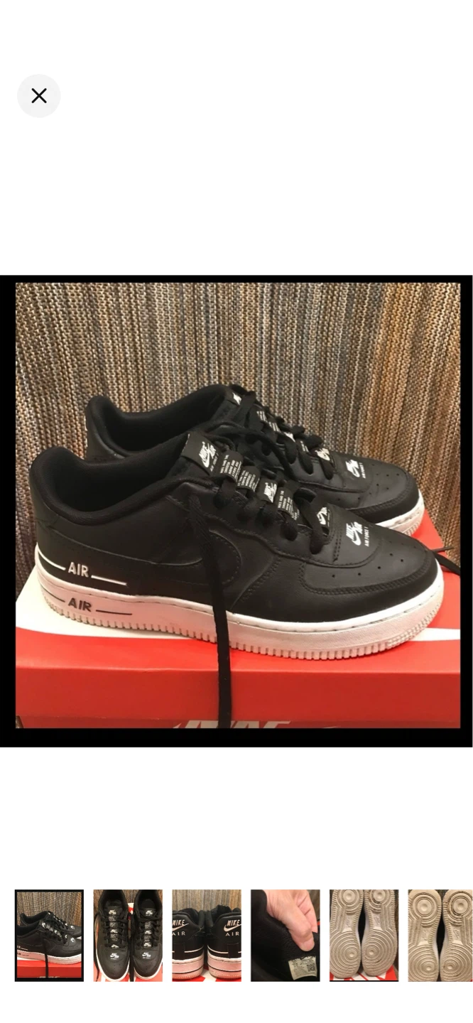 Nike Air Force 1 Low Black White womens/youth Shoes