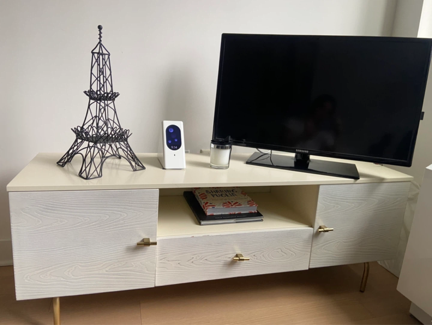 Cream Wood Console
