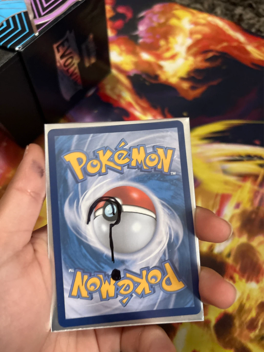 Pokémon storage box with cards in it and mystery card? - photo 3