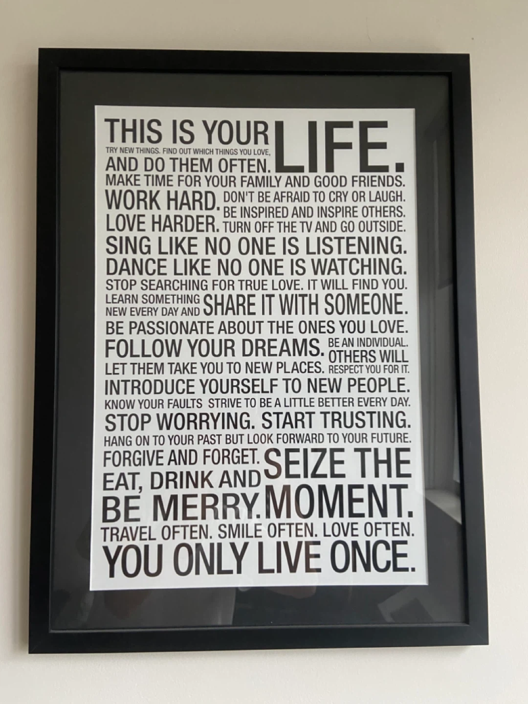 This is Your Life Framed Poster