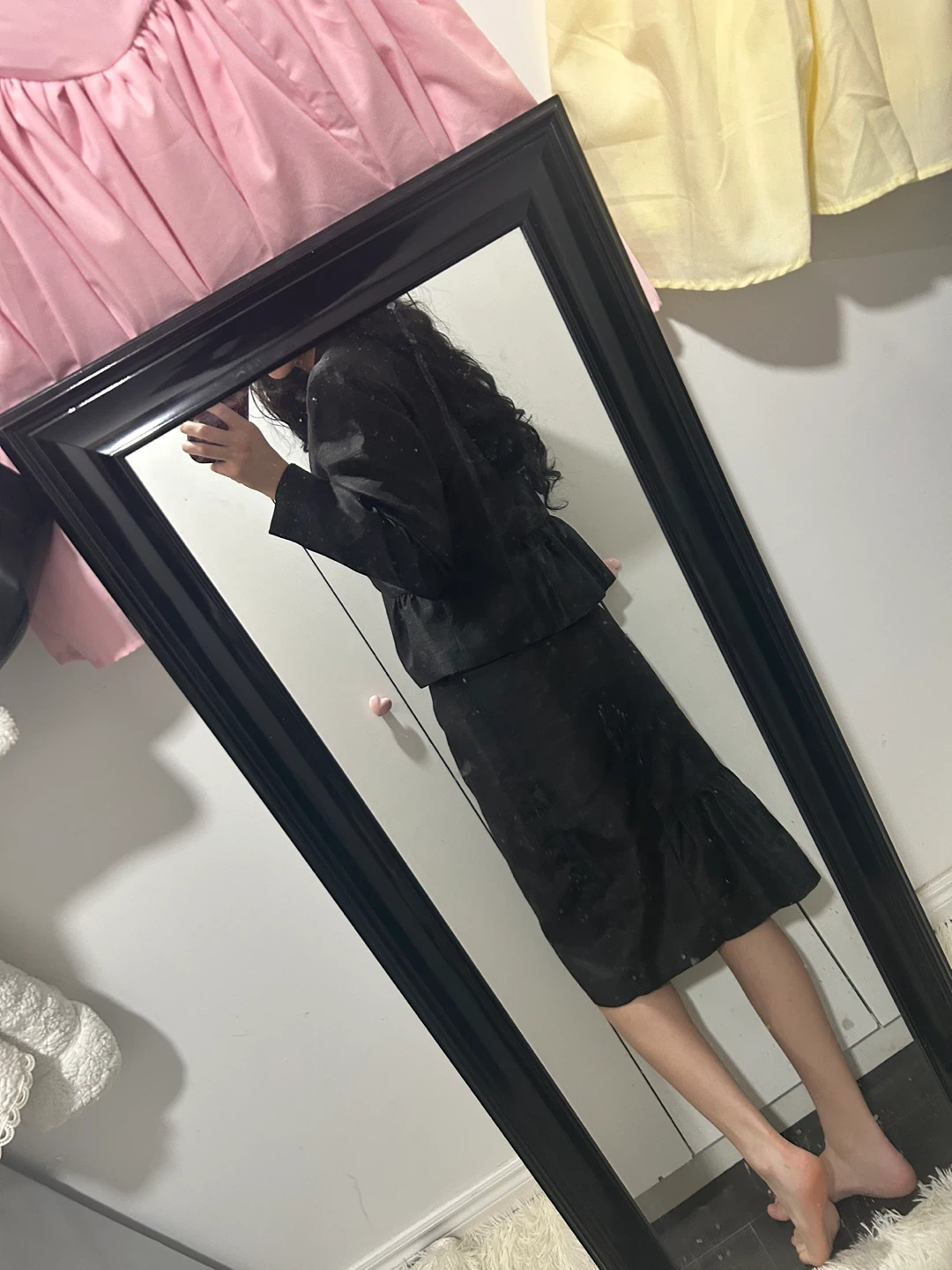 Black Suit Skirt and Jacket Set - photo 2