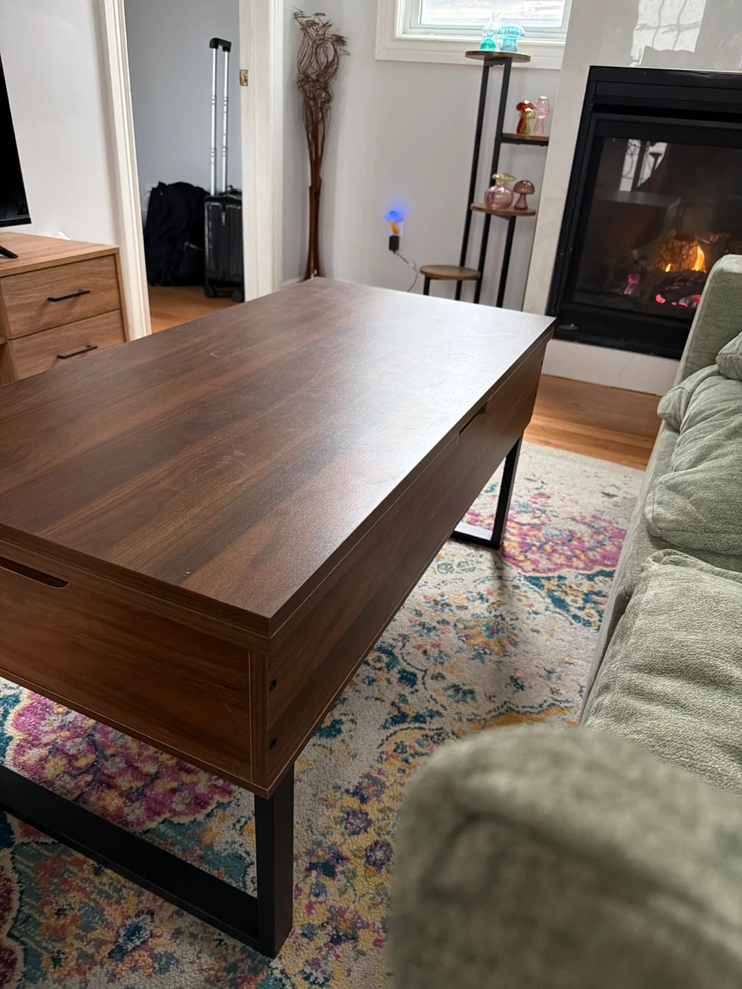 Lift Top Coffee Table with Storage - photo 2