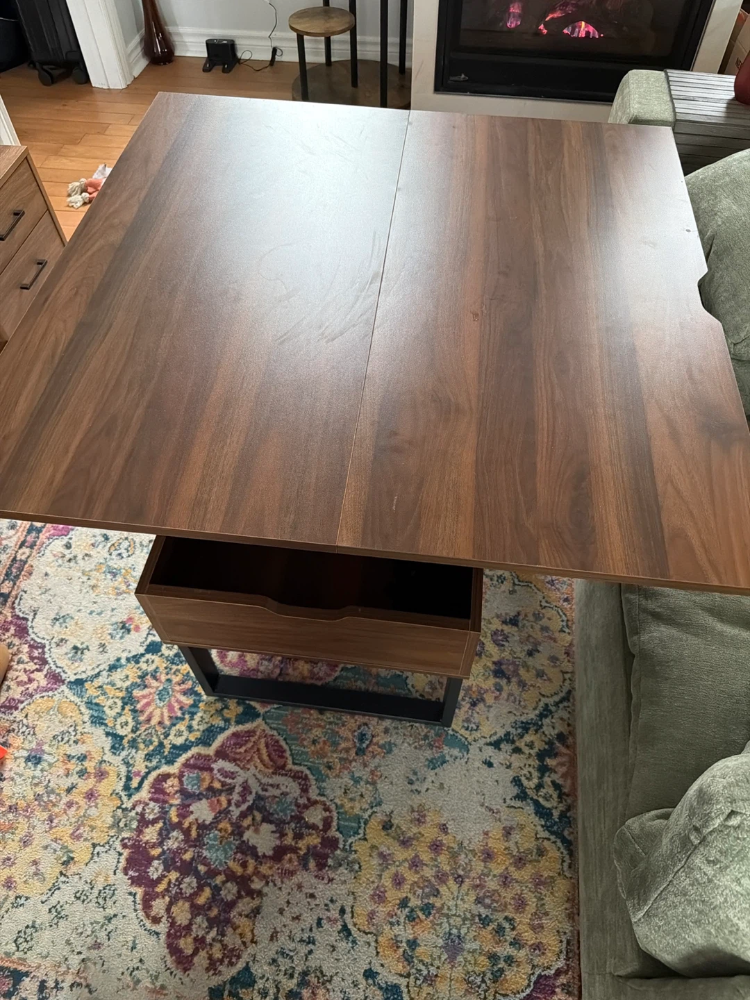 Lift Top Coffee Table with Storage - photo 4