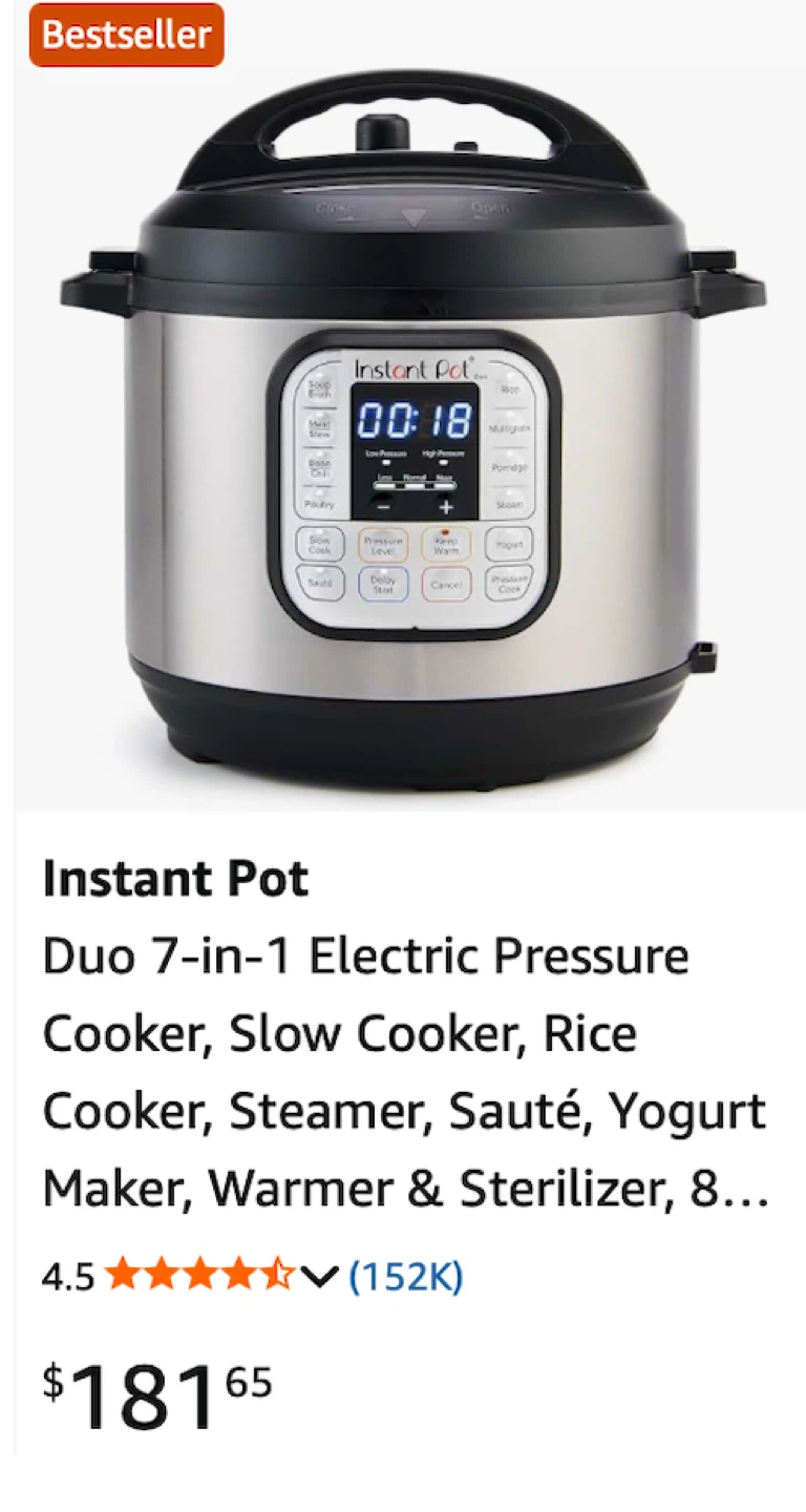 🌱 Instant Pot Duo 7-in-1 Electric Pressure Cooker - 8 Quart - photo 5