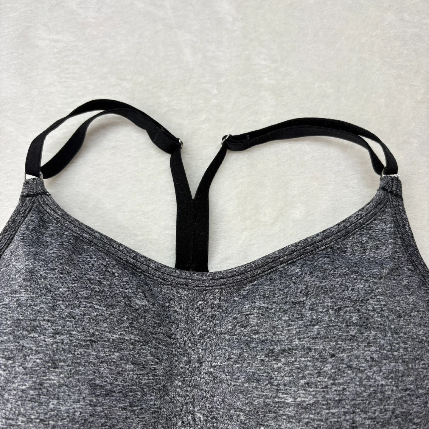 Victorias Secret VSX Gray Seamless Racerback Sports Bra Size M - photo 4