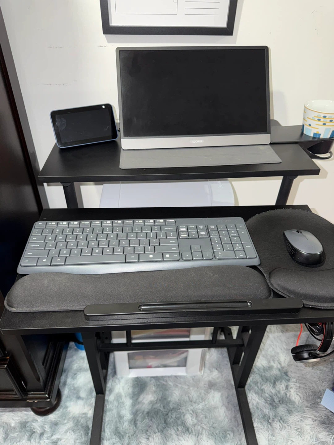 Adjustable Standing Desk with Wheels - photo 3