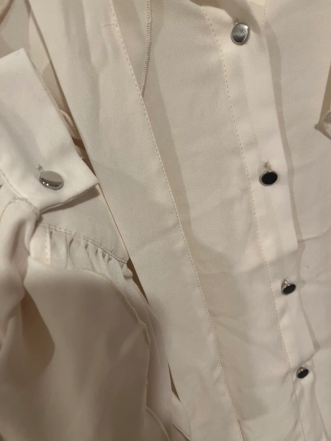 Women's Ruffled Blouse - Cream - XL - photo 4