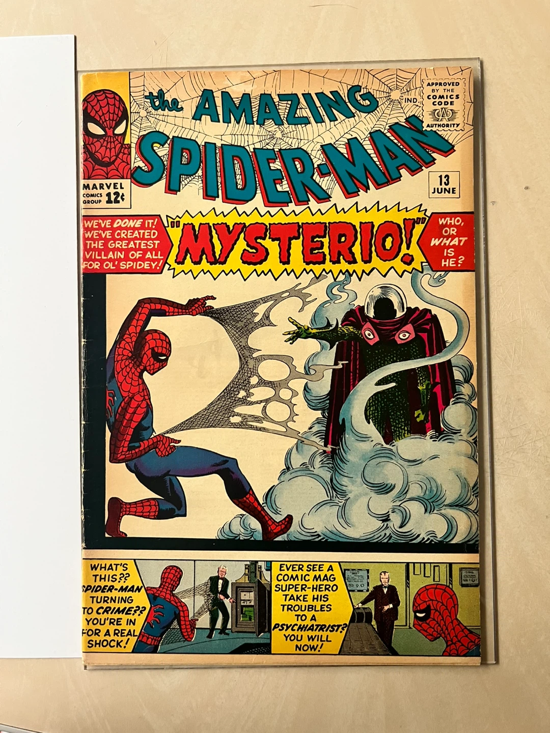 The Amazing Spider-Man #13 "The Menace of Mysterio!" Comic Book