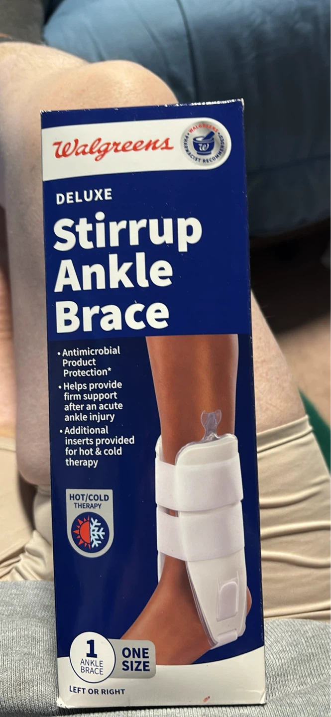 New in box Walgreens Deluxe Stirrup Ankle Brace