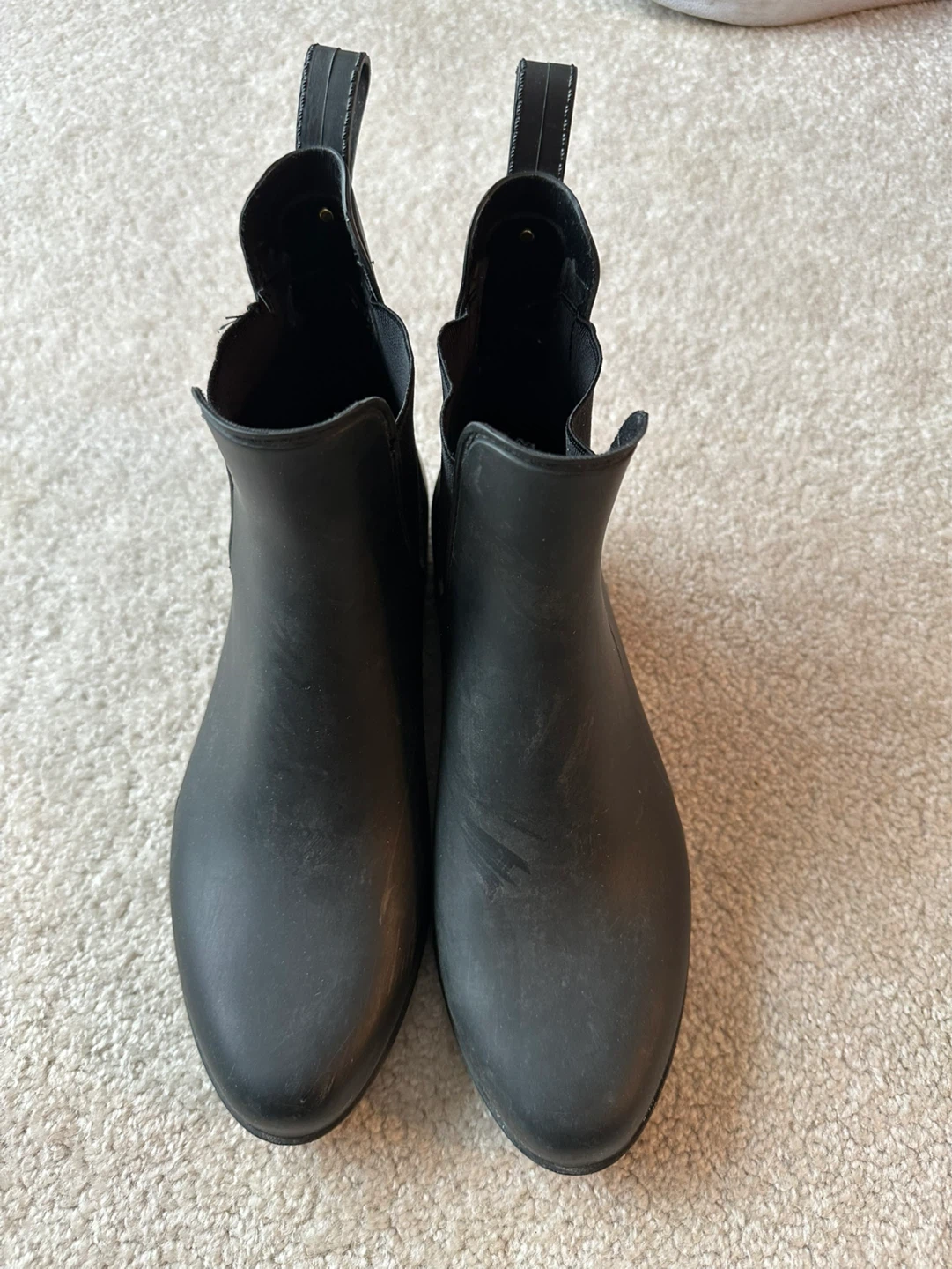 Sam Edelman Black Ankle Rain Boots