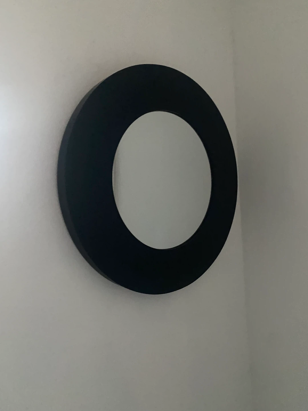 Round Black Wall Mirror