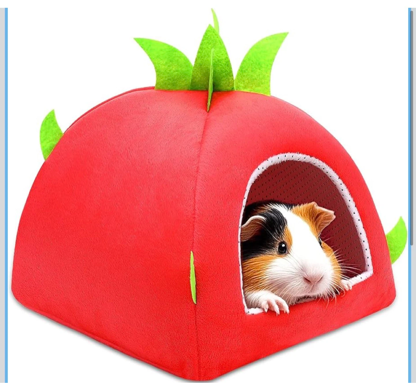 Strawberry Shaped Pet Bed for Small Animals