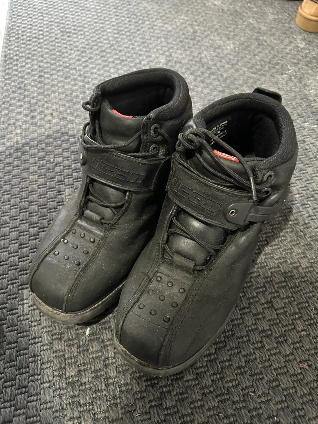 ICON Superduty 4 Motorcycle Boots Size 9