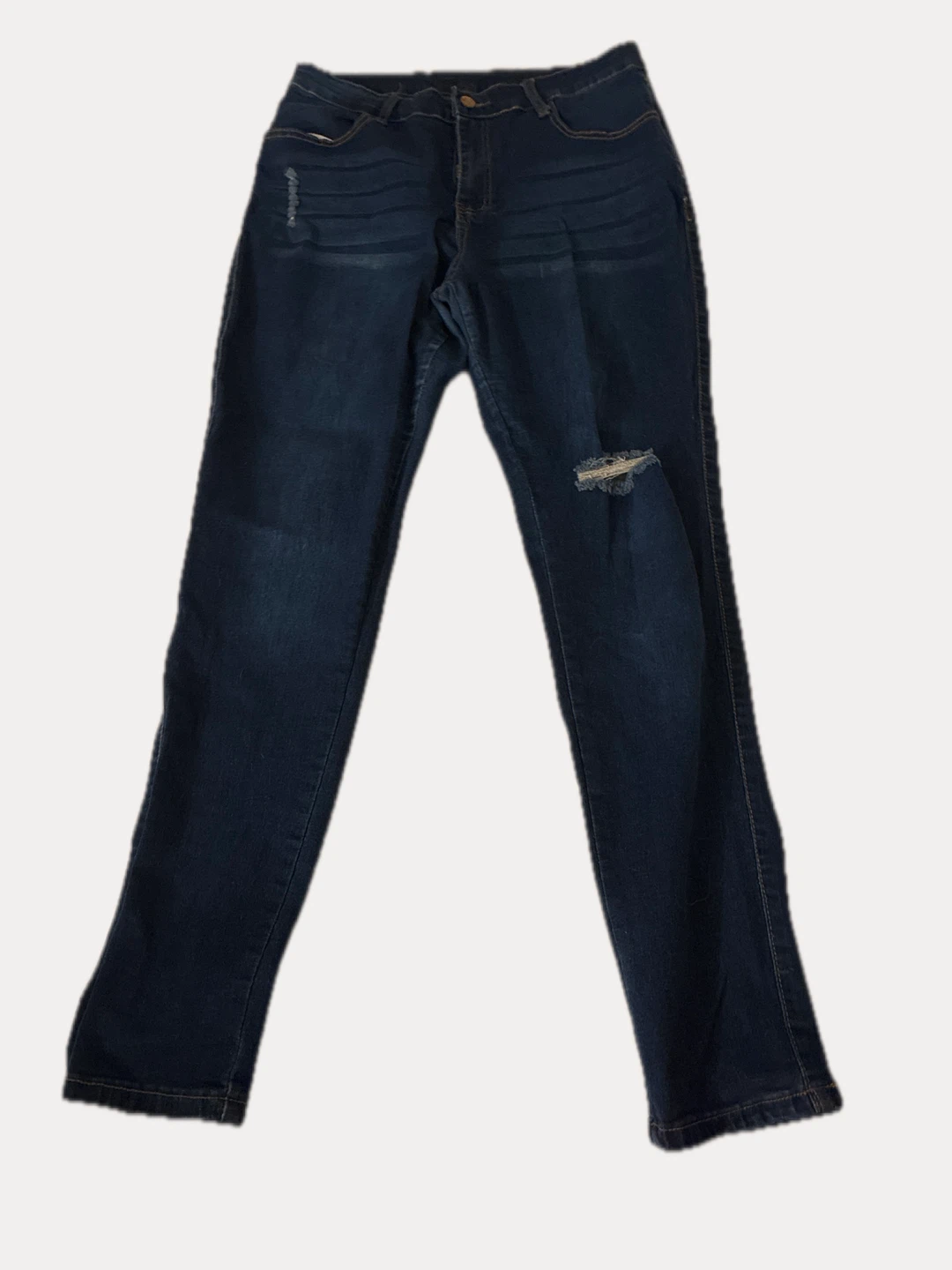 Women's Dark Wash Ripped Jeans