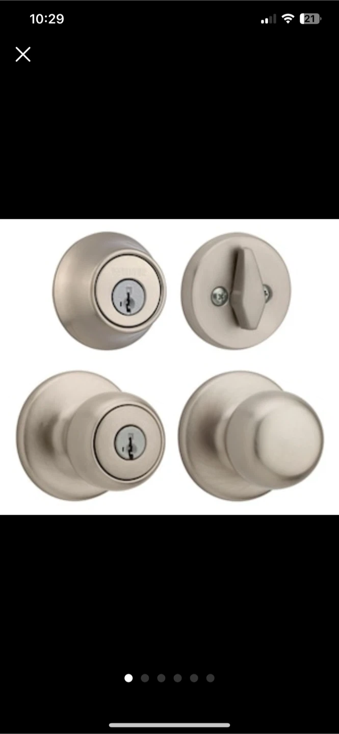 Weiser Deadbolt and Doorknob Set