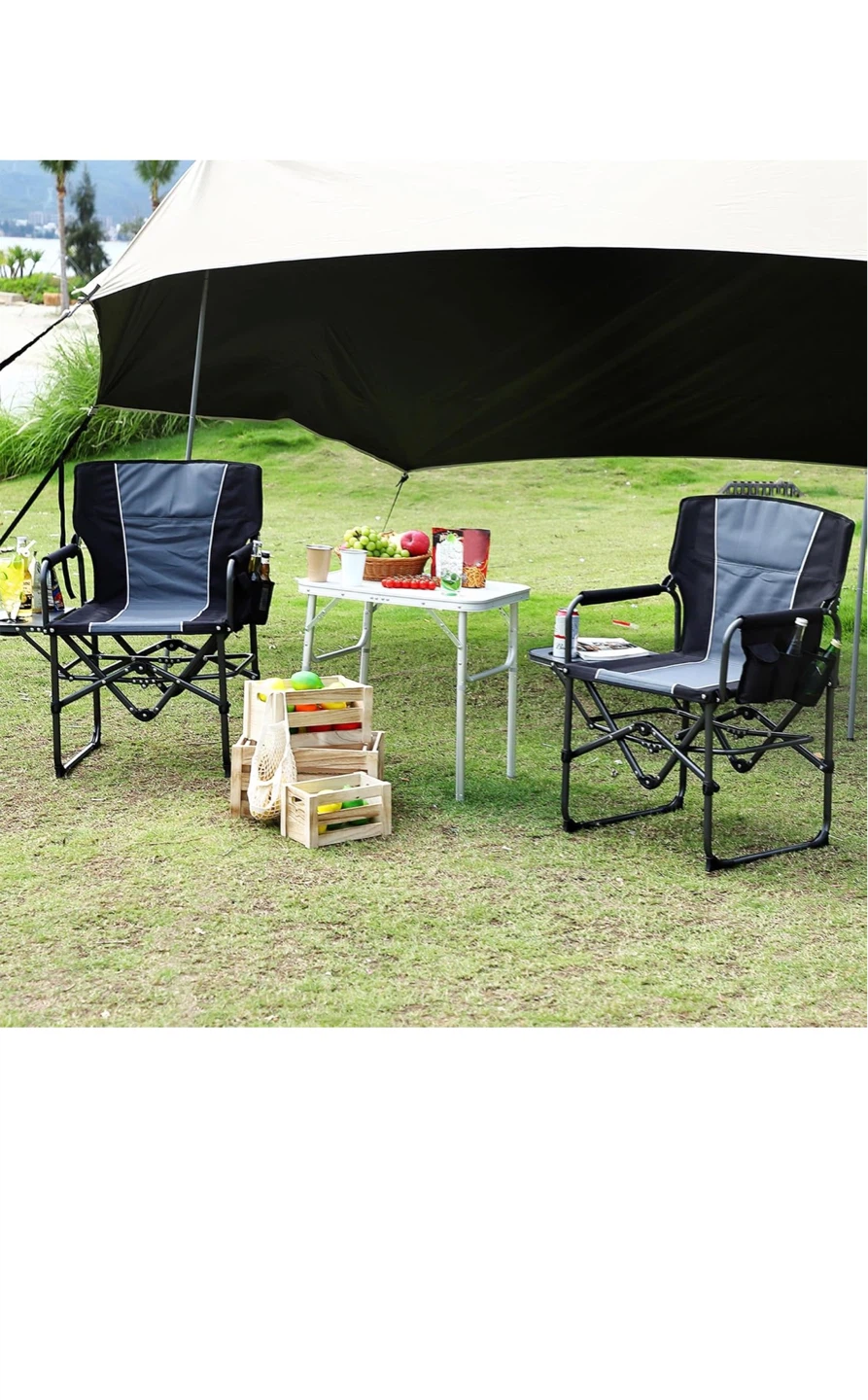 Folding Camping Chair with Side Table and Cup Holder - photo 3