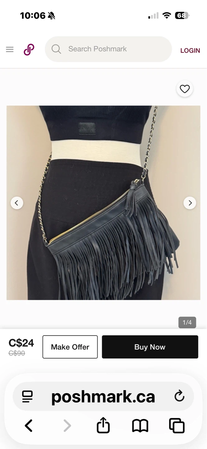 Stila Black Fringed Crossbody Bag - photo 5
