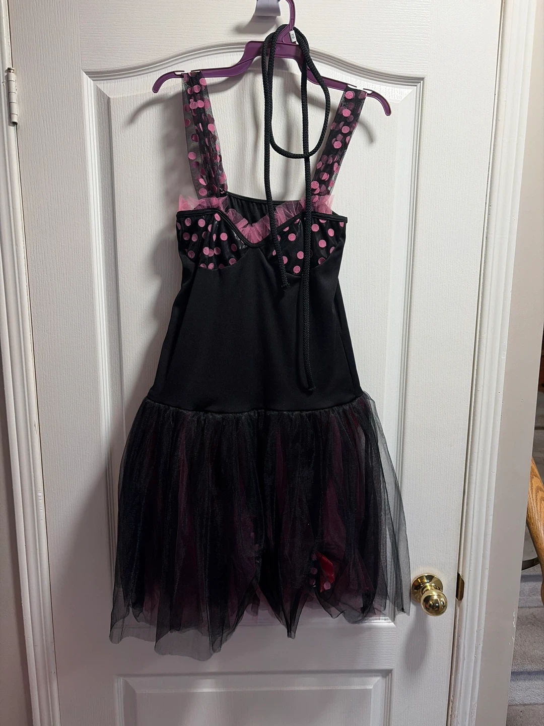 Black and Pink Polka Dot Costume Dress