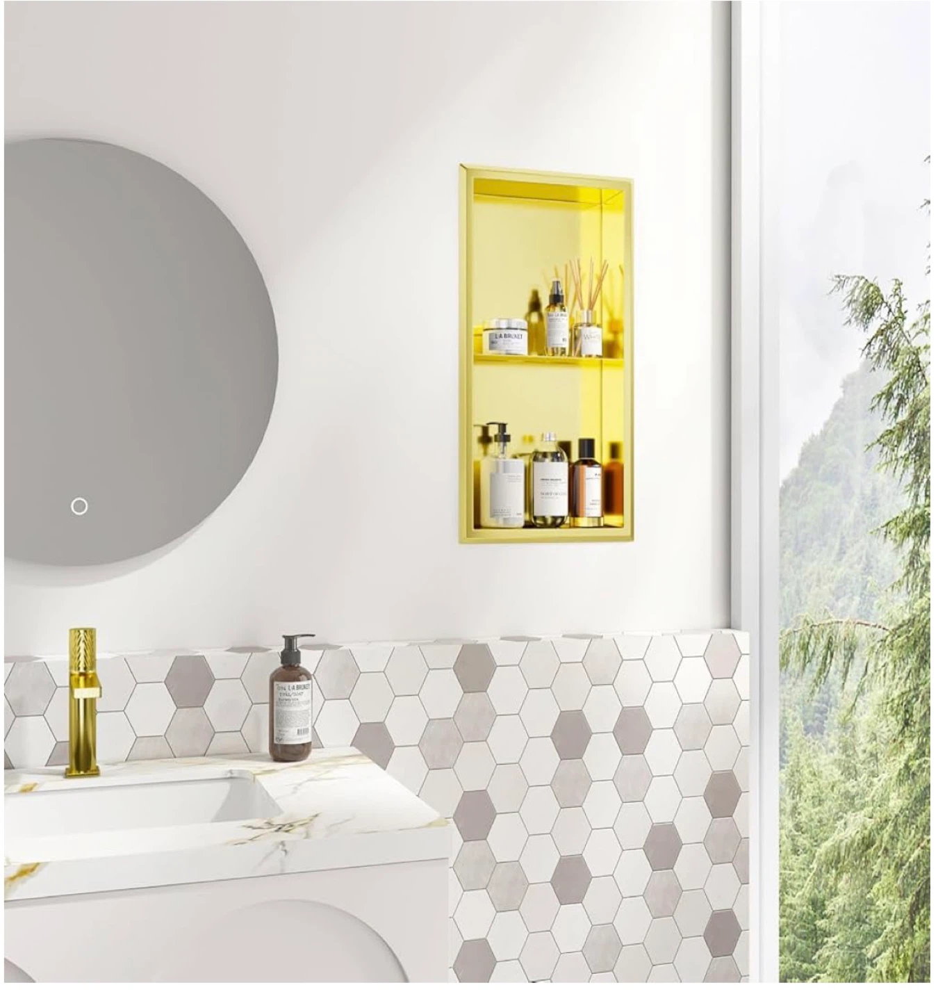 Gold SUS 304 Stainless Steel Shower Niche - photo 3