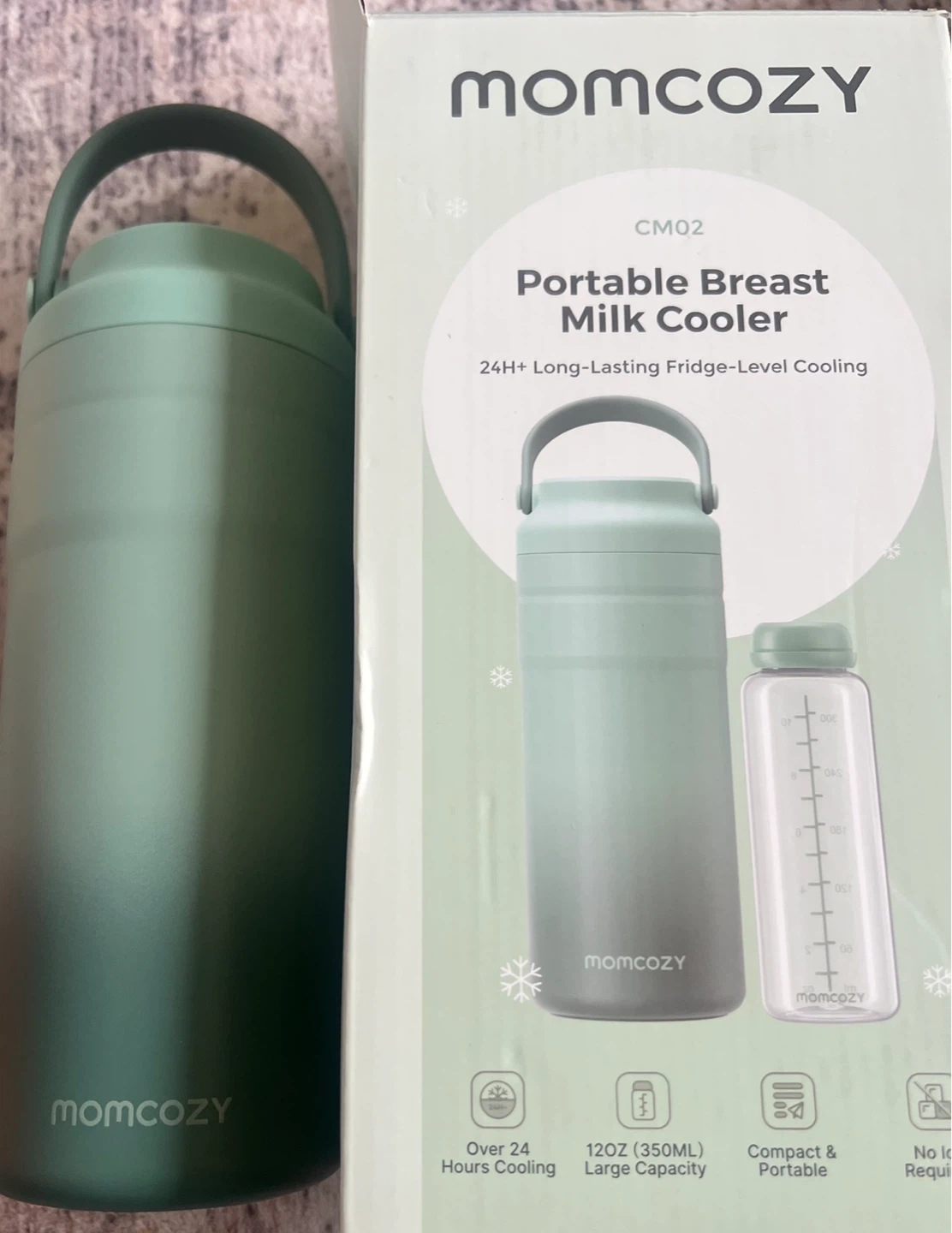 Momcozy CM02 Portable Breast Milk Cooler - 12oz - photo 3