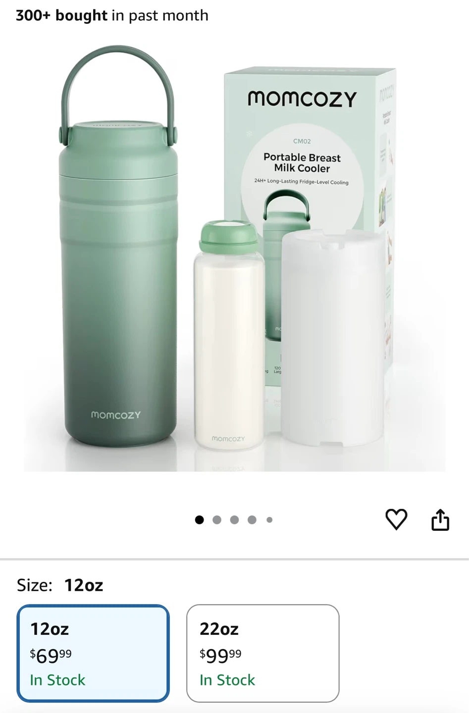 Momcozy CM02 Portable Breast Milk Cooler - 12oz