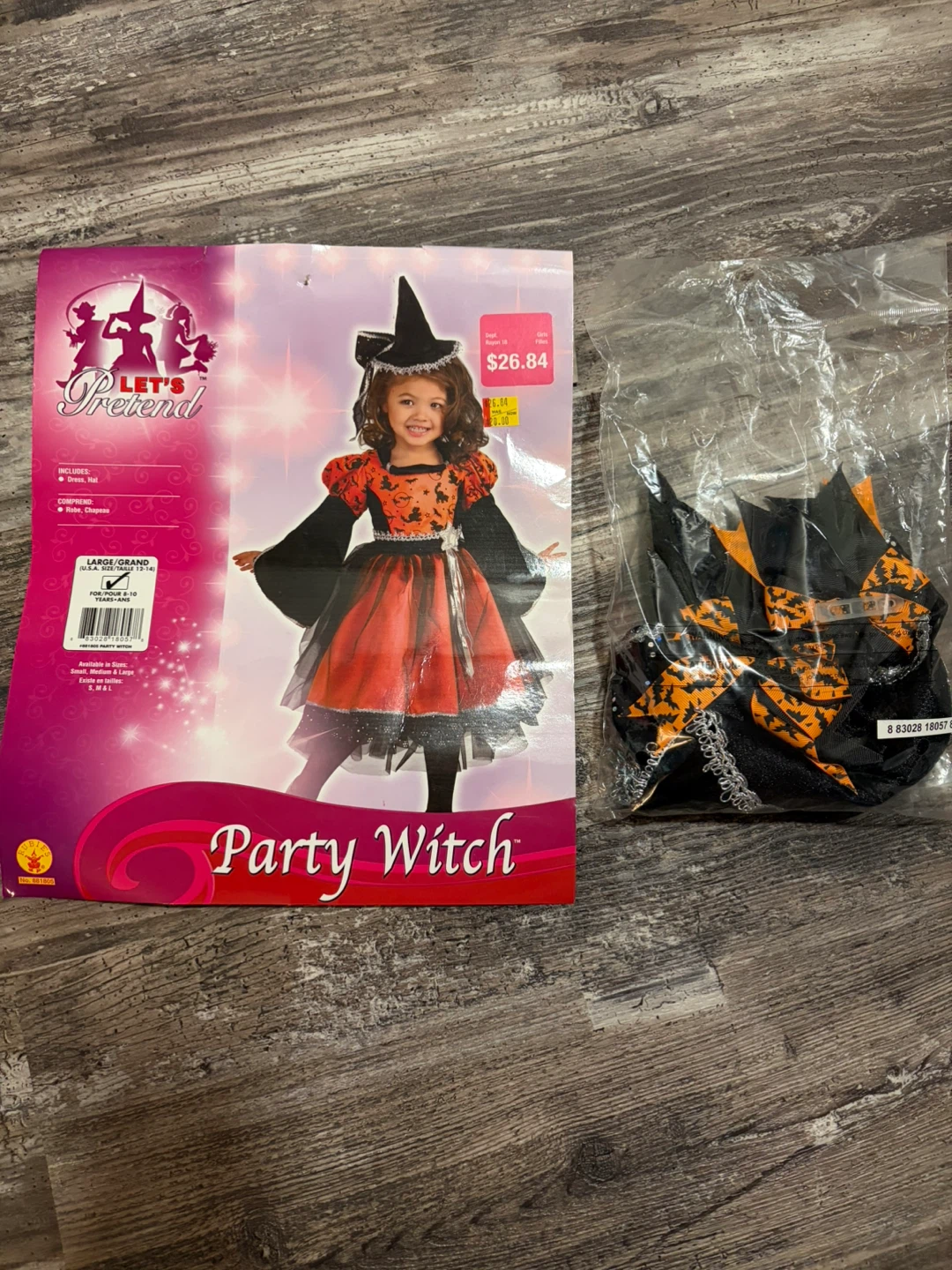 Let's Pretend Party Witch Costume Size M (8-10) - photo 2