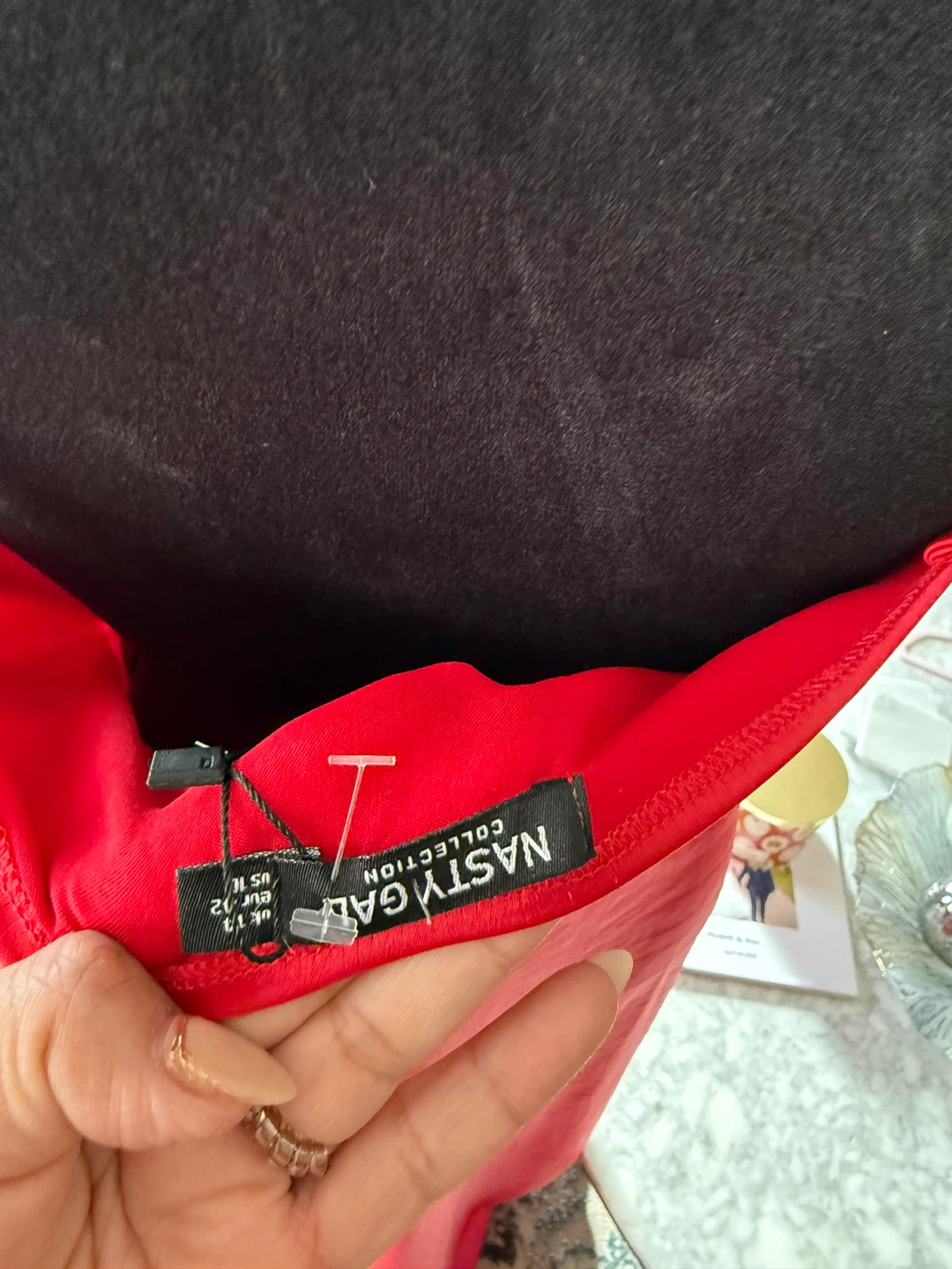 Nasty Gal Collection Red Cowl Neck Slip Dress - photo 5