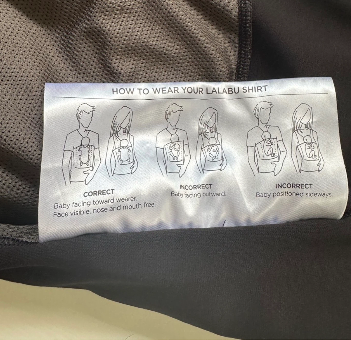Lalabu Black Babywearing Shirt Small - photo 4