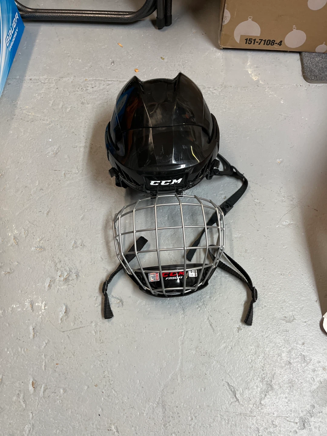 CCM Hockey Helmet with Cage