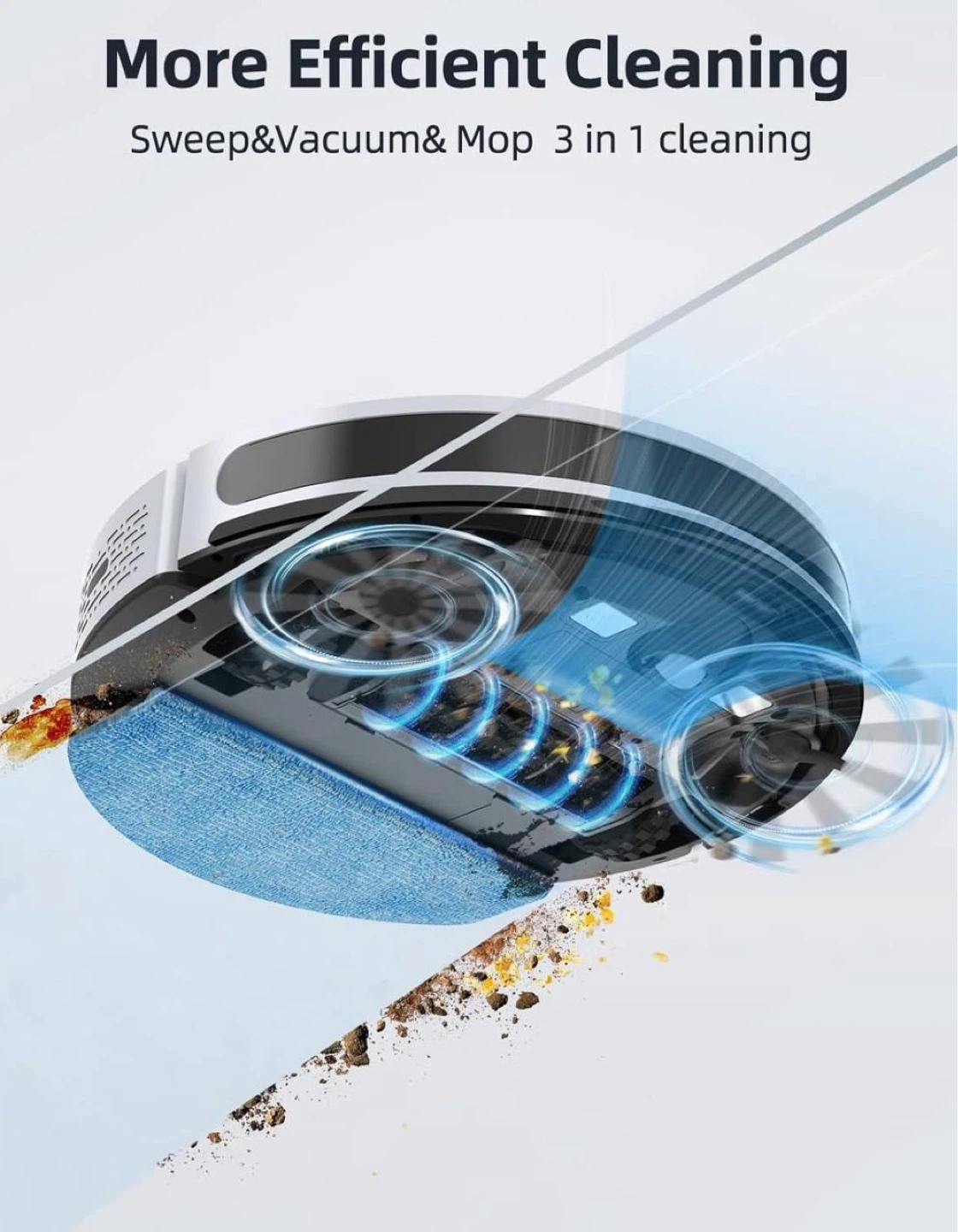 Robot Vacuum & Mop — Like New! - photo 3
