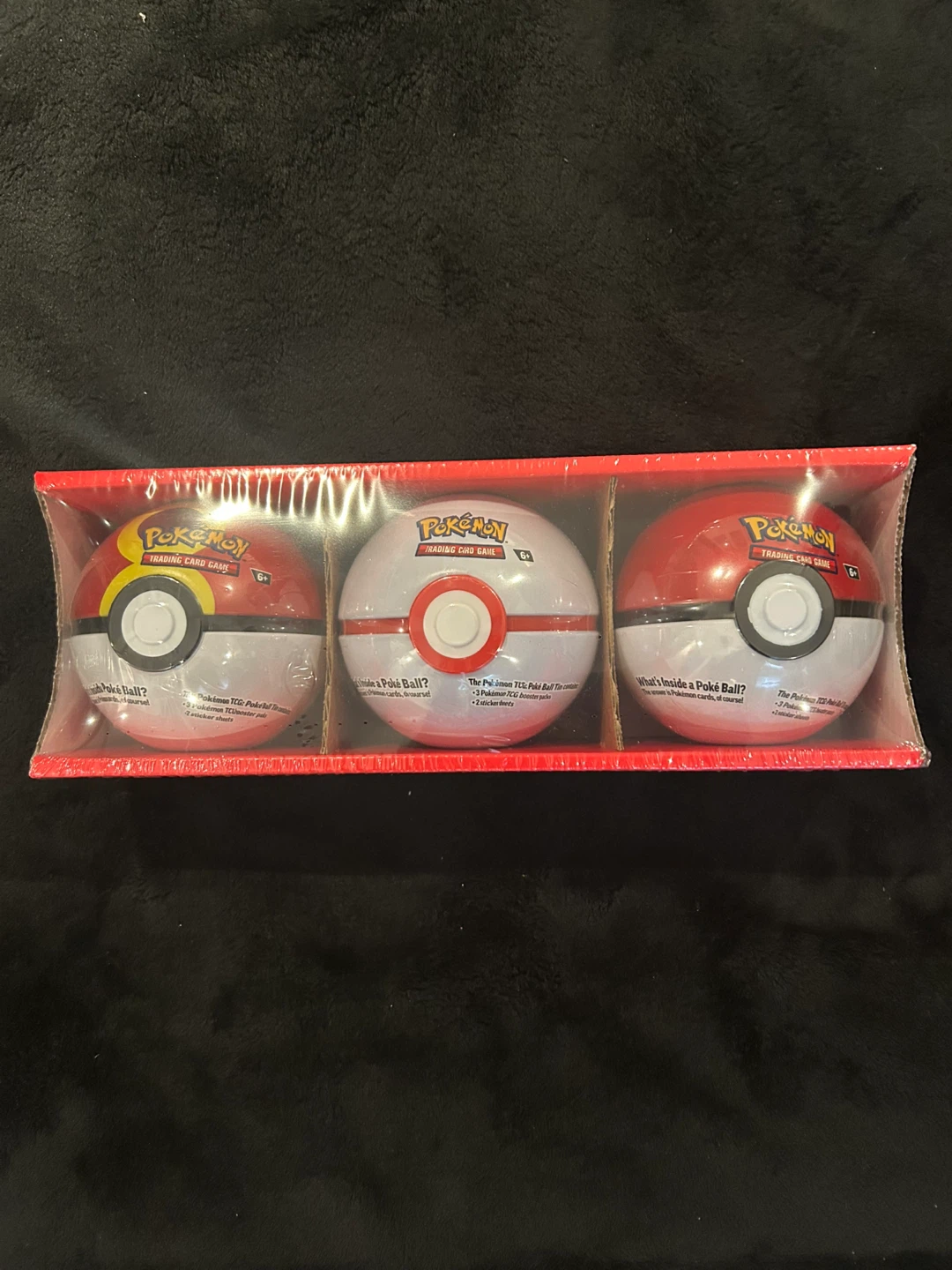 Pokemon Trading Card Game Poke Ball Tin 3 Pack
