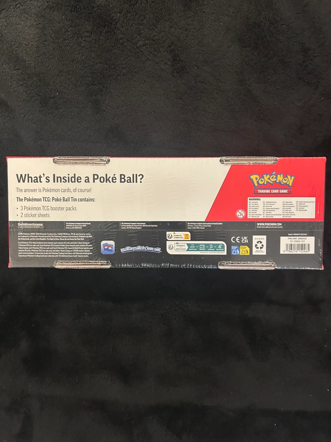 Pokemon Trading Card Game Poke Ball Tin 3 Pack - photo 2