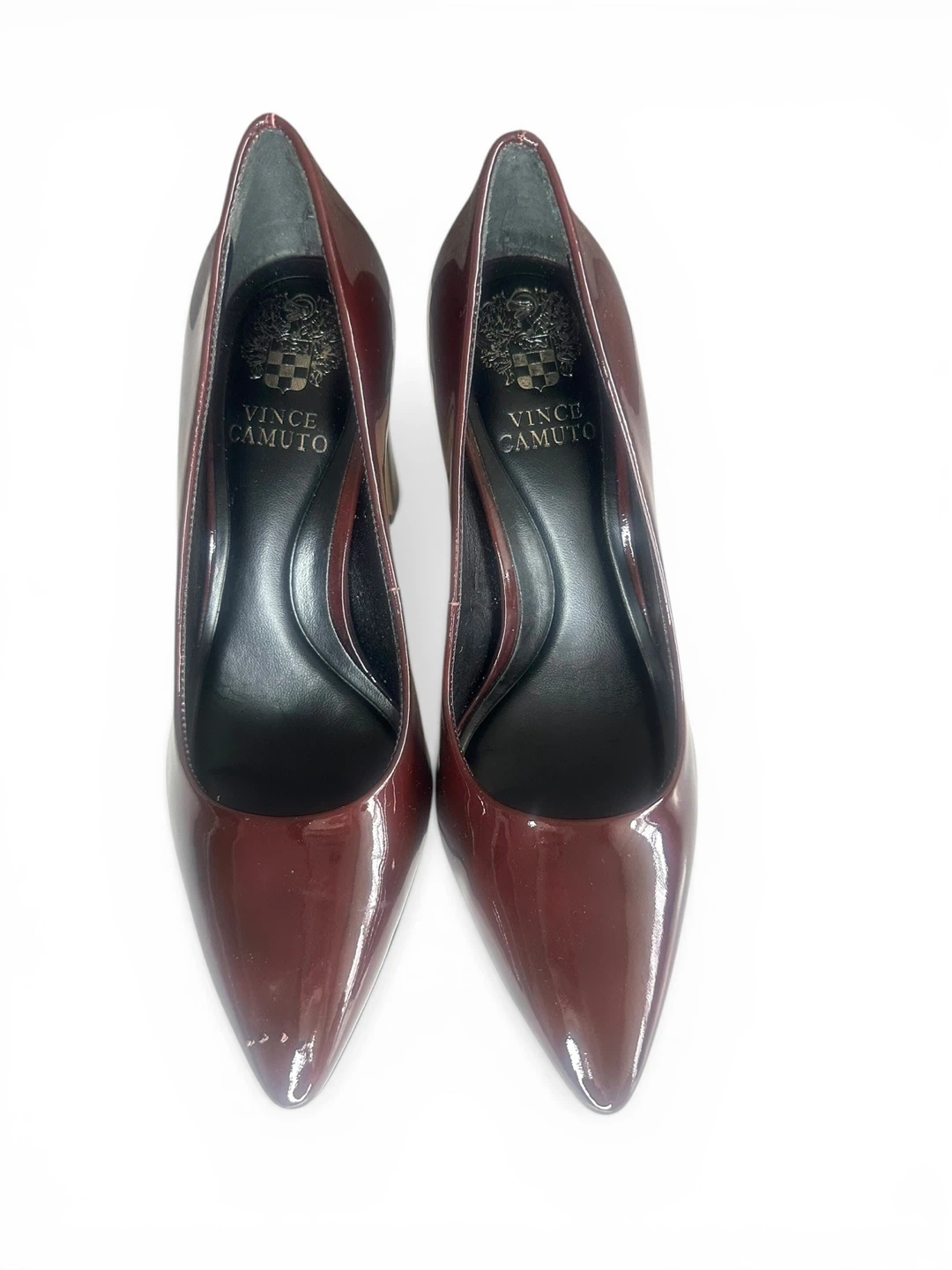 Vince Camuto “Dalmanara” Burgundy Patent Block Heel Pumps - 6M - photo 5