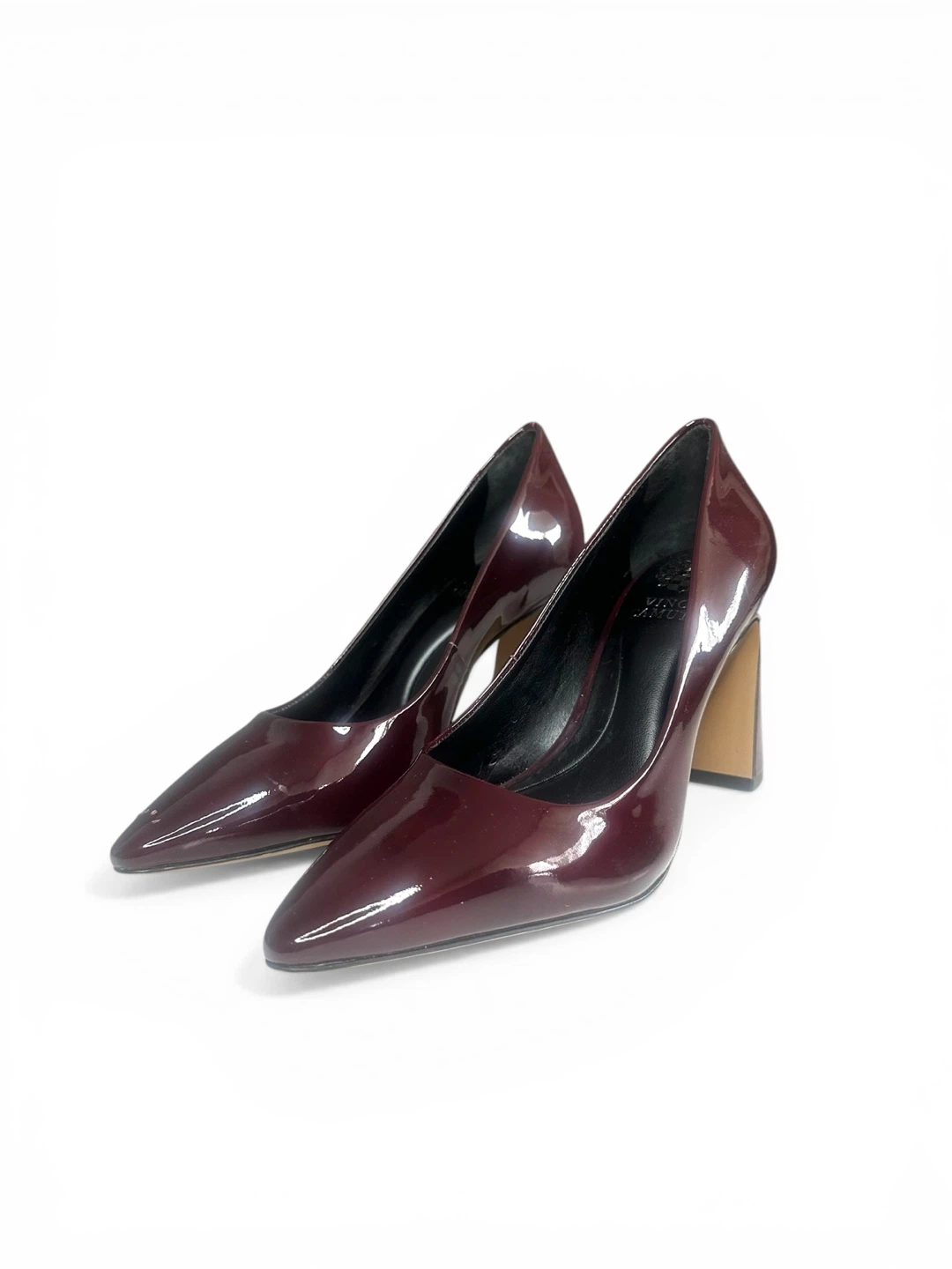 Vince Camuto “Dalmanara” Burgundy Patent Block Heel Pumps - 6M - photo 2