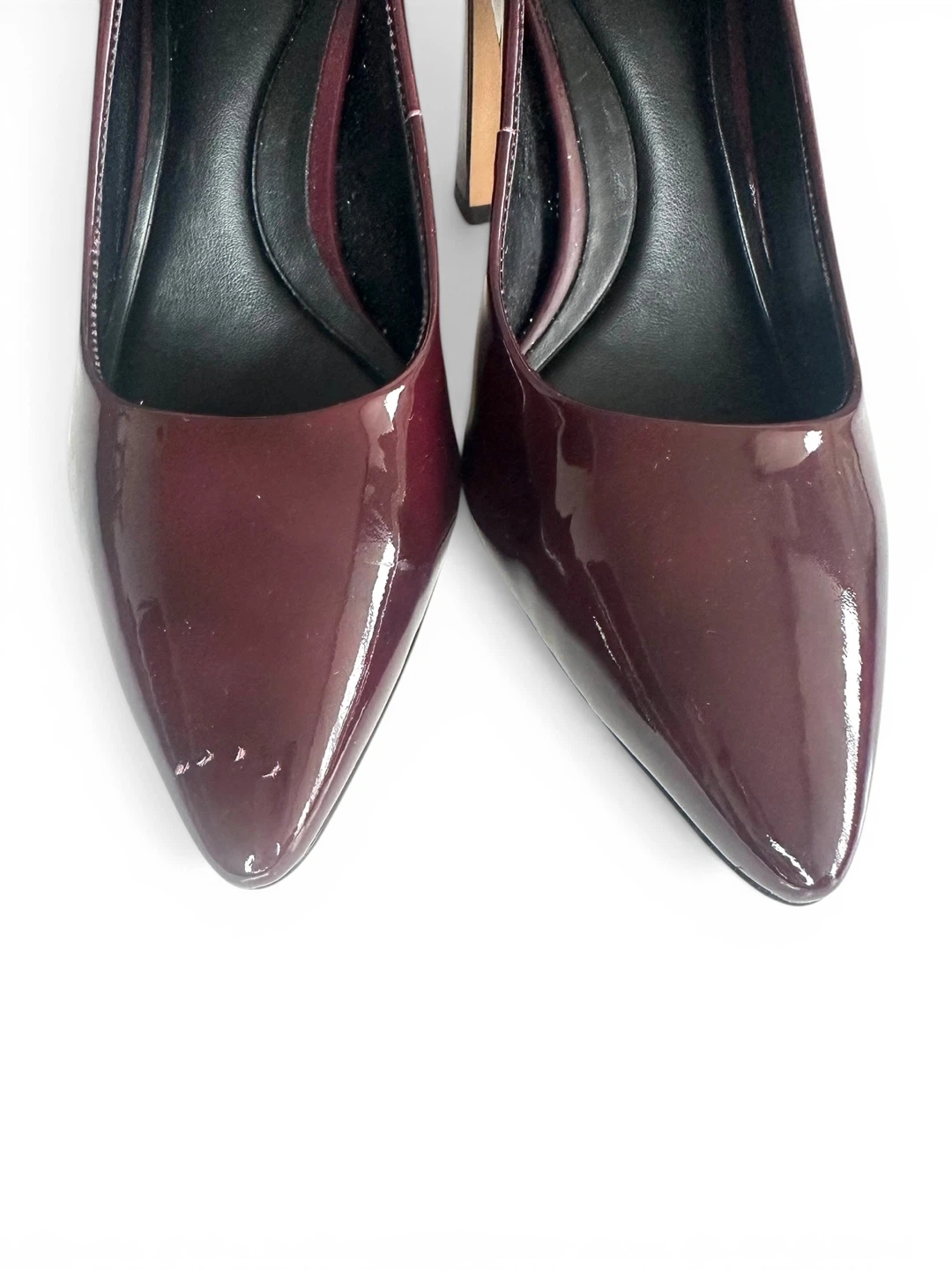 Vince Camuto “Dalmanara” Burgundy Patent Block Heel Pumps - 6M - photo 4