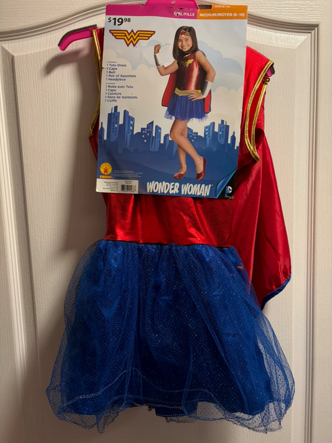 Wonder Woman Costume Dress - Girls Medium (8-10)