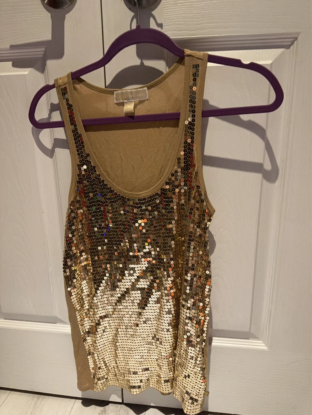 Michael Kors Sequined Tank Top - Size S