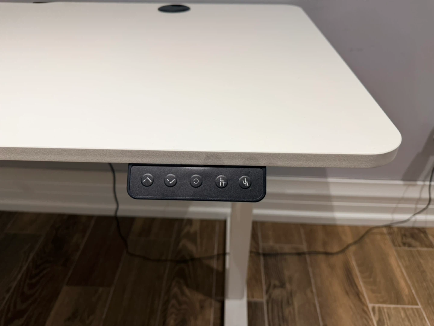 55x24 White Standing Desk with Electric Height Adjustment - photo 3