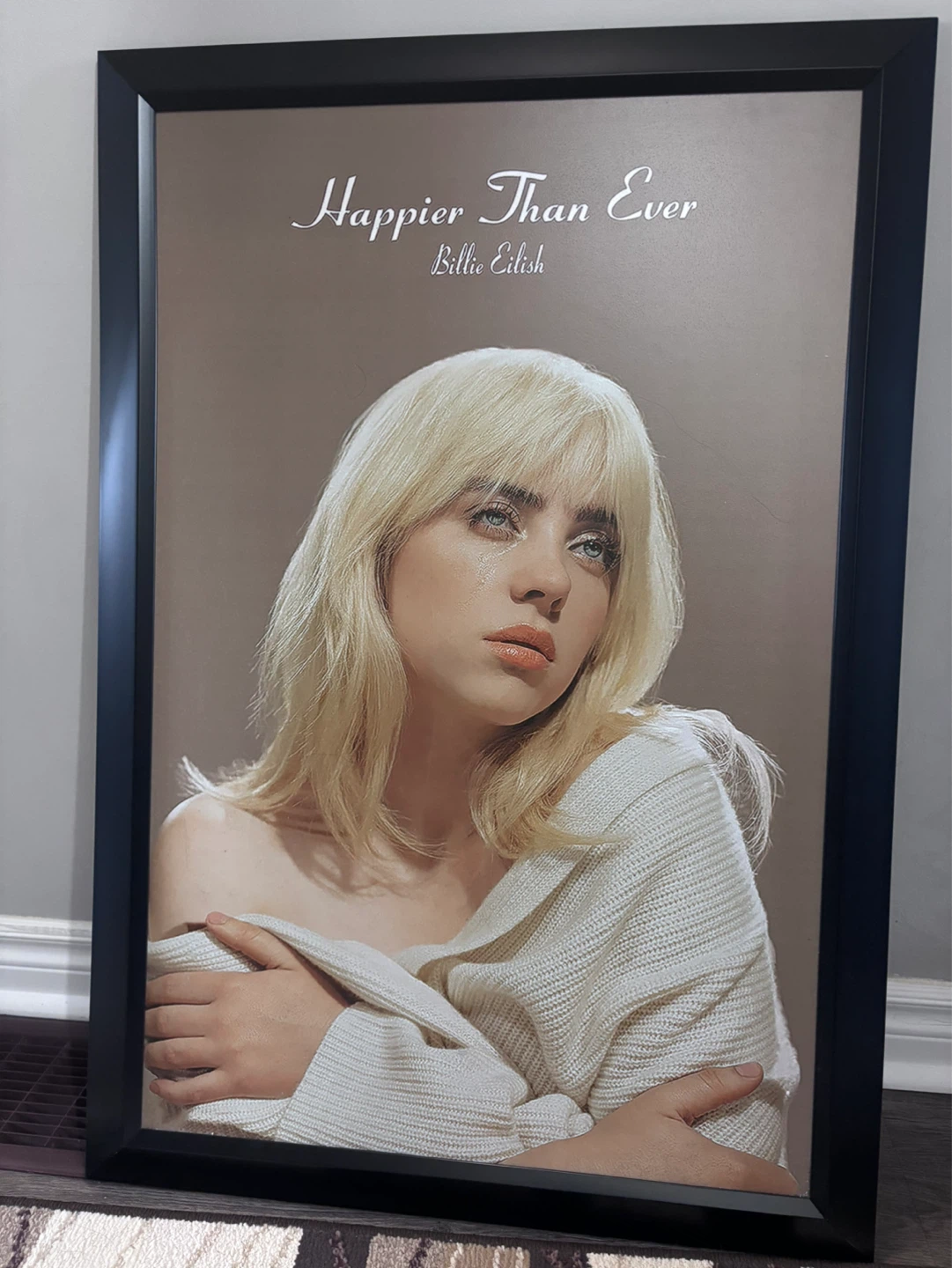 Framed Billie Eilish Happier Than Ever Poster - photo 2