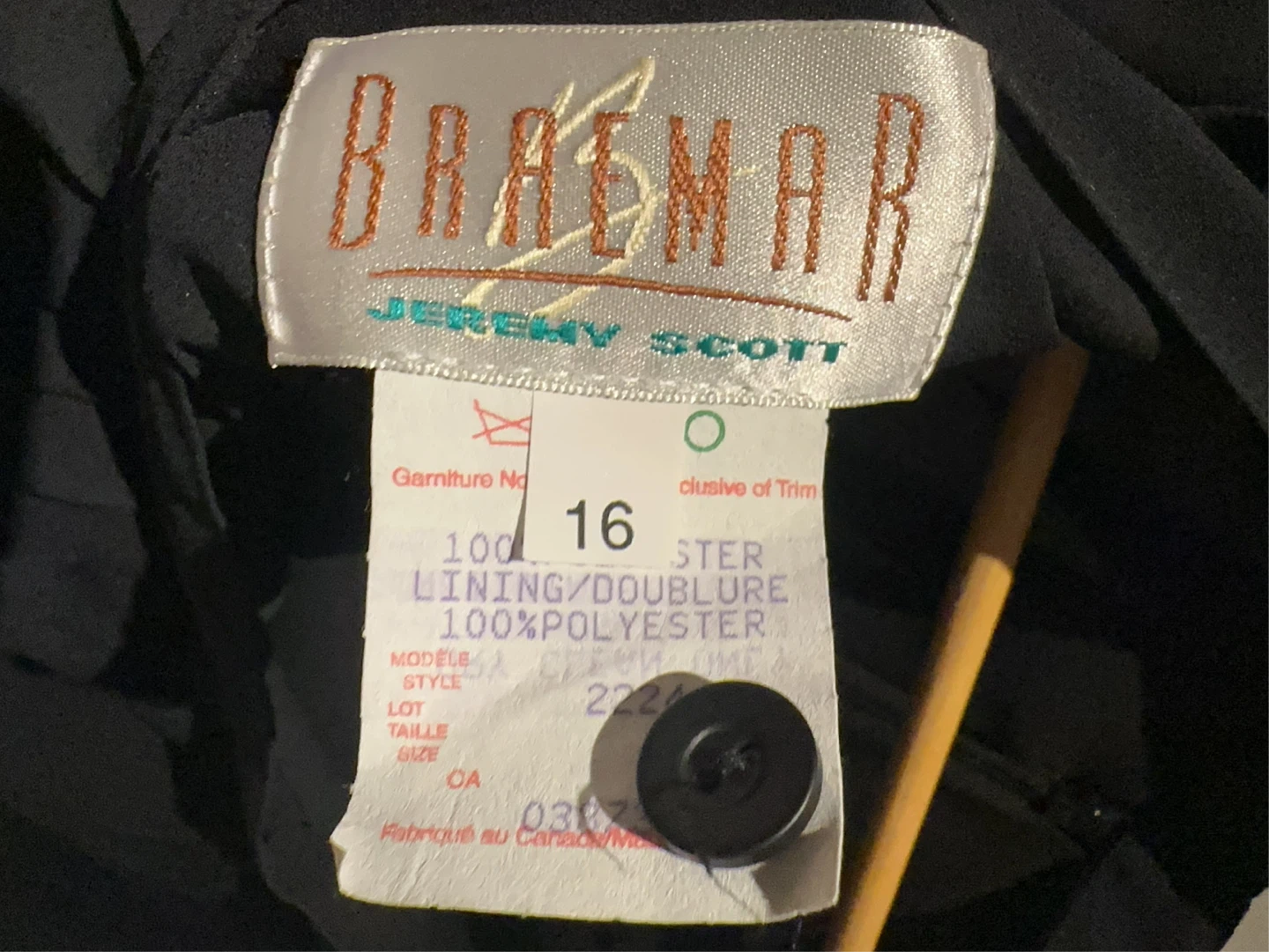 Braemar  Black Pleated skirt Size 16 - photo 3