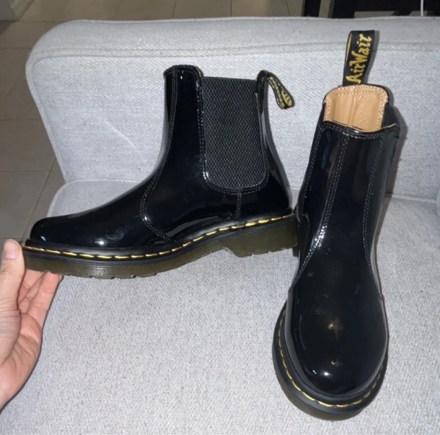 Dr. Martens Black Patent Leather Chelsea Boots - photo 3
