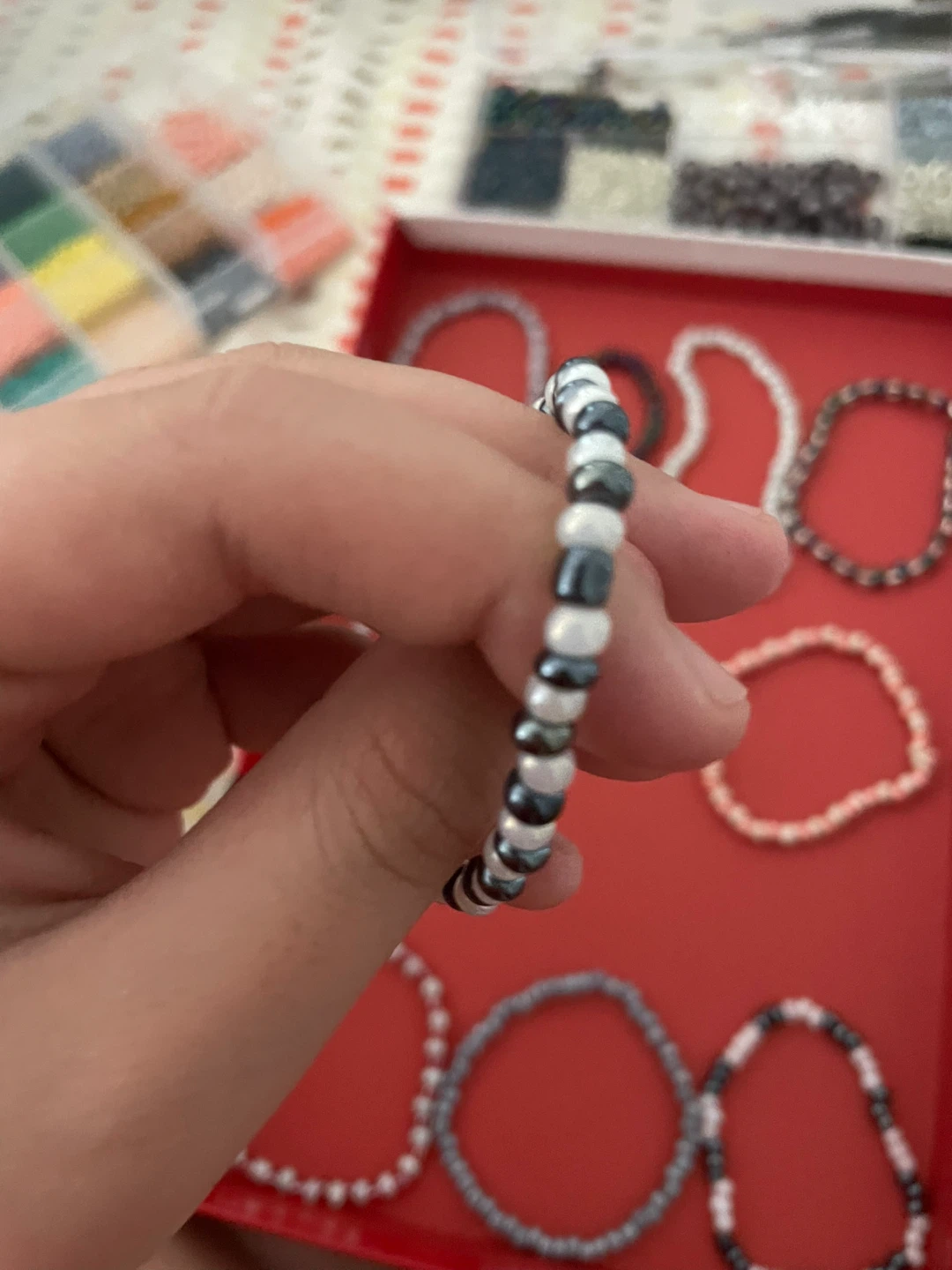 Handmade Beaded Bracelets - Set of 10 - photo 3