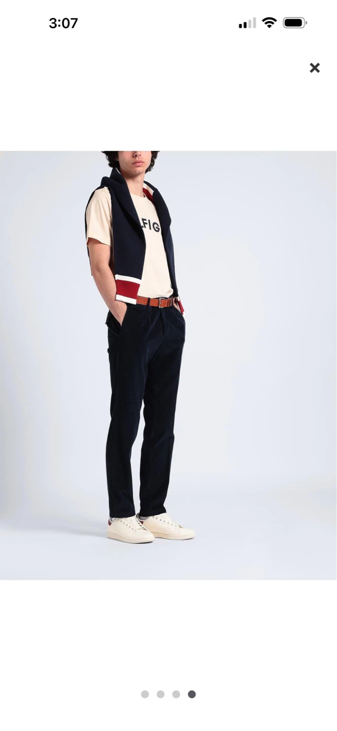 Tommy Hilfiger Men's Navy Corduroy Pants