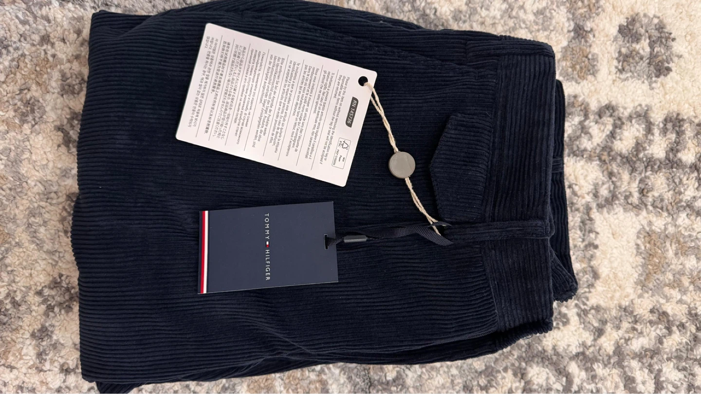 Tommy Hilfiger Men's Navy Corduroy Pants - photo 4