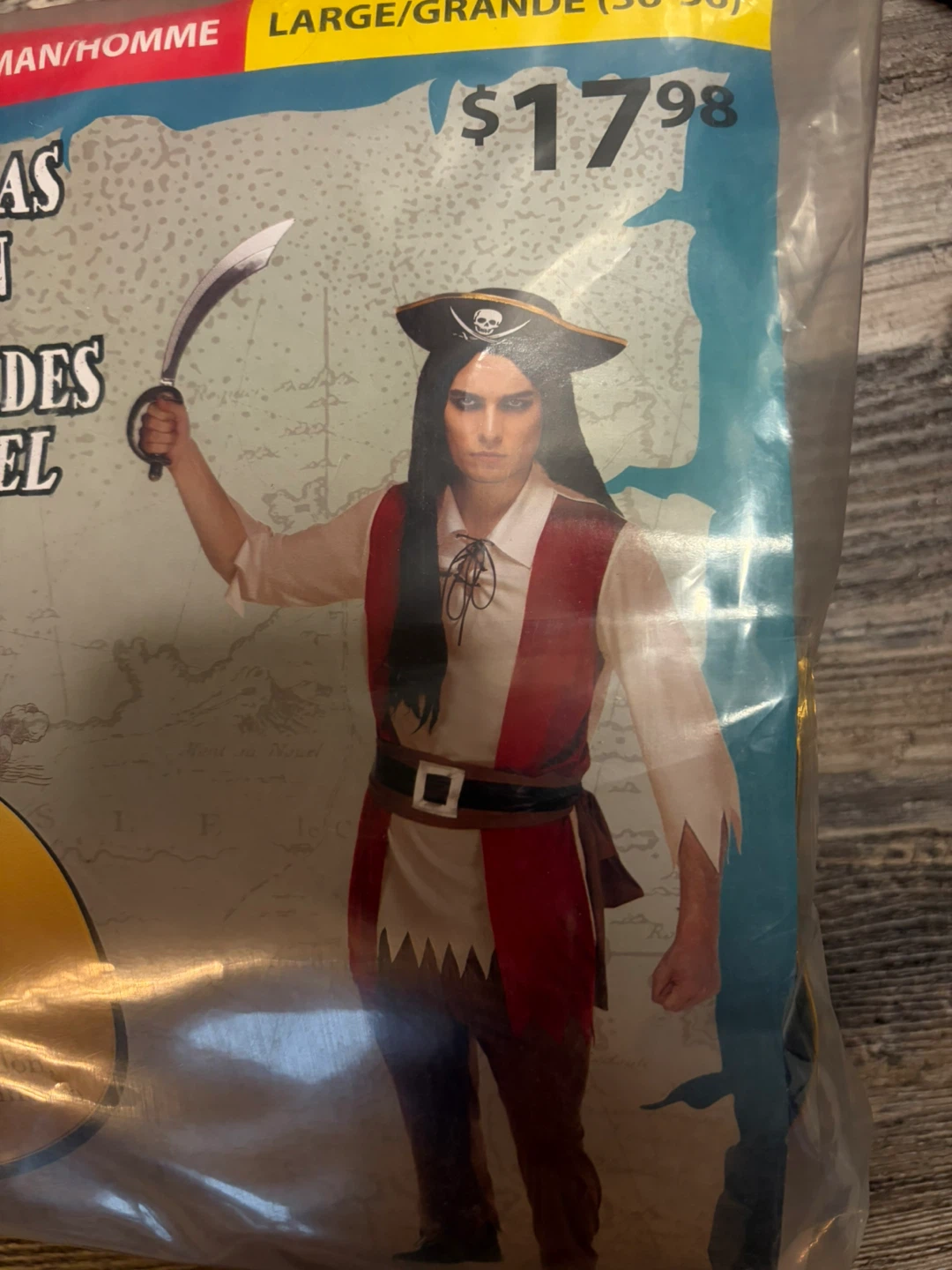 Cruel Seas Captain Pirate costume