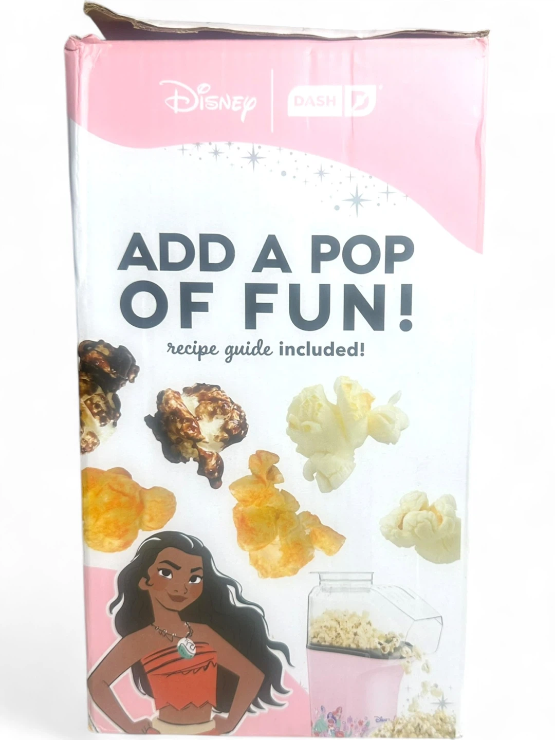 Disney Dash Princess Pink Pop Popcorn Maker, 16‑Cup Oil‑Free - photo 5