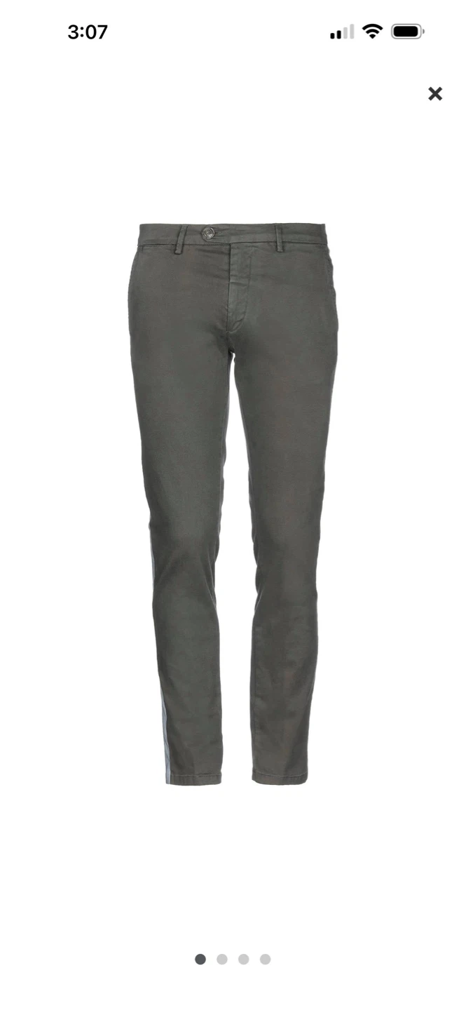 Frankie Morello Casual Pants Military Green Size 34