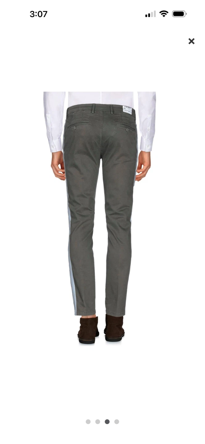 Frankie Morello Casual Pants Military Green Size 34 - photo 2