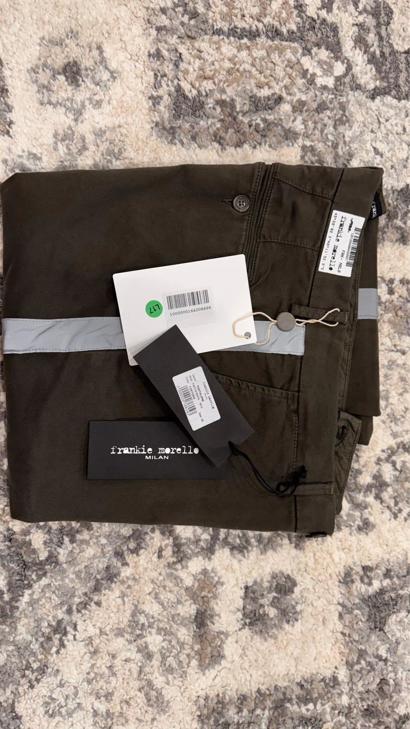 Frankie Morello Casual Pants Military Green Size 34 - photo 5