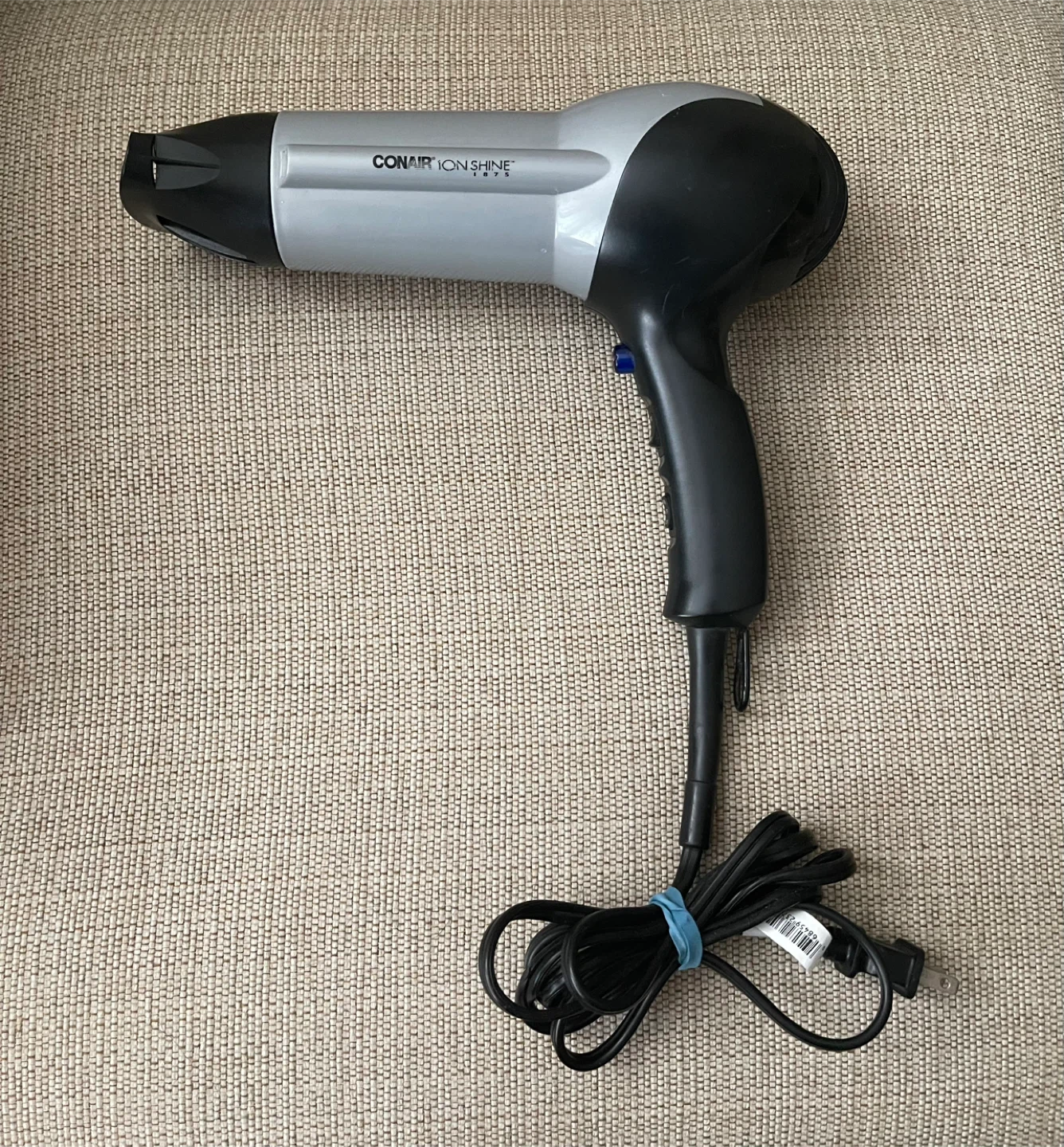 🌱 Conair Ion Shine Hair Dryer - Black & Grey